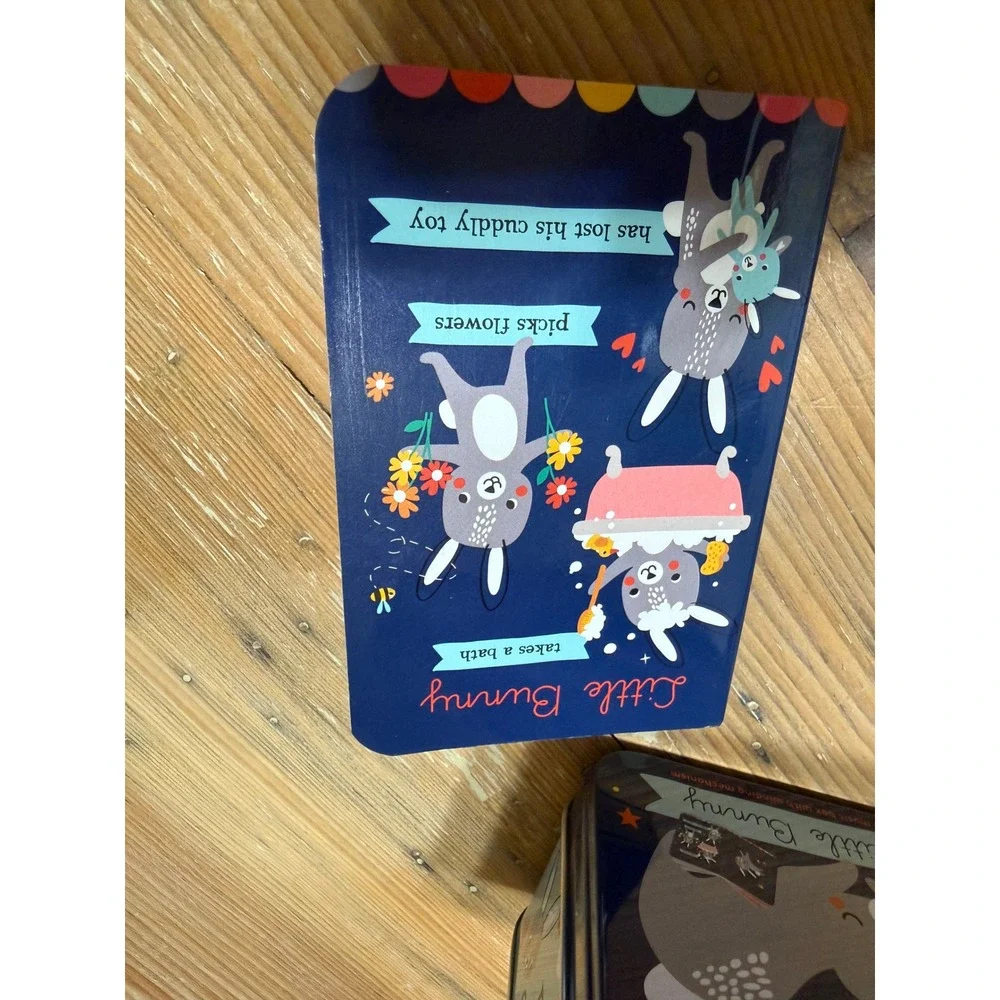 Little Bunny Bedtime Stories‎ Tin with Wind Up Music Box - Picture 2 of 4